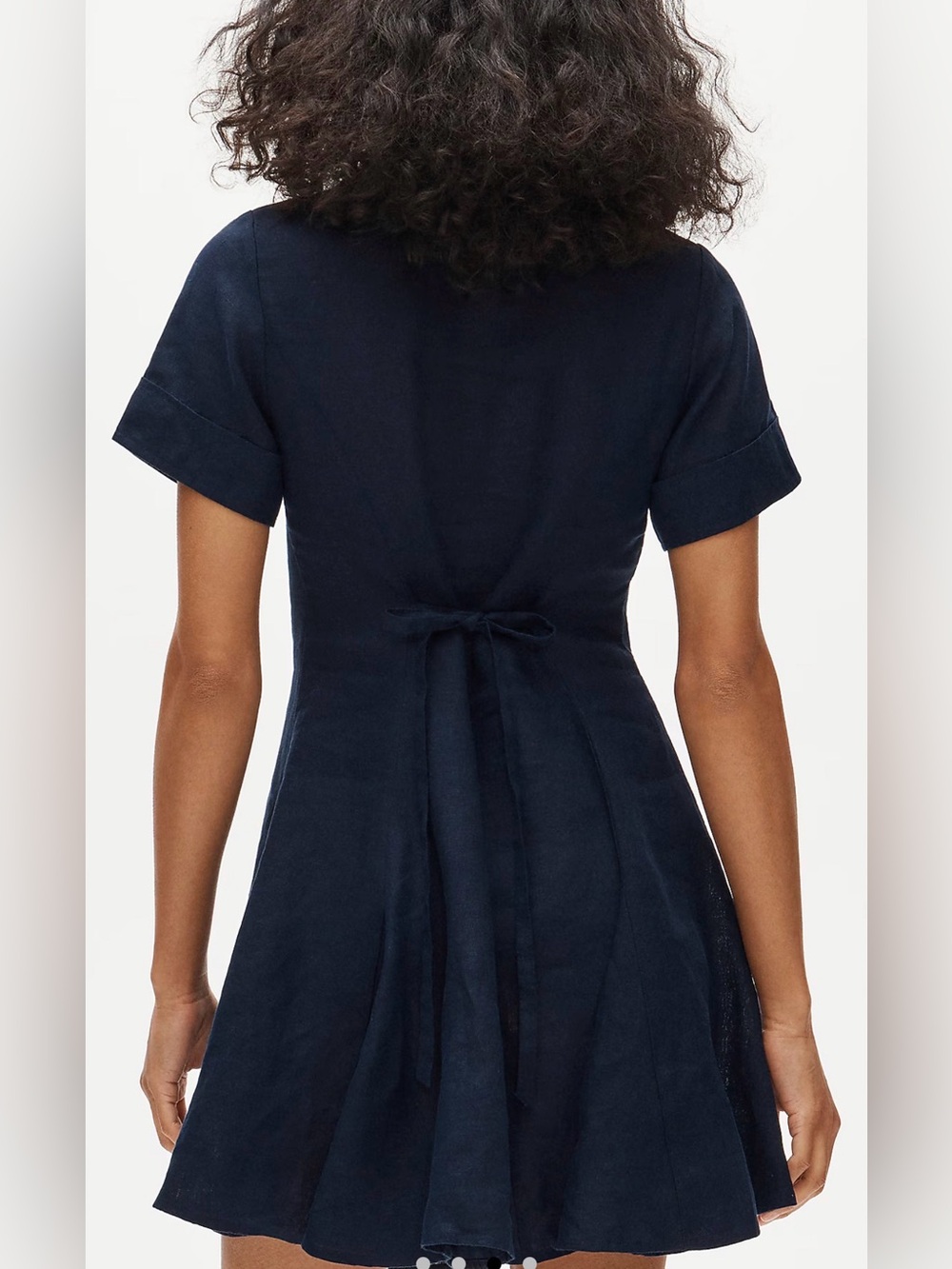J CREW SIZE 2 Fleur mini dress in linen CS956 $168 - Picture 4 of 7